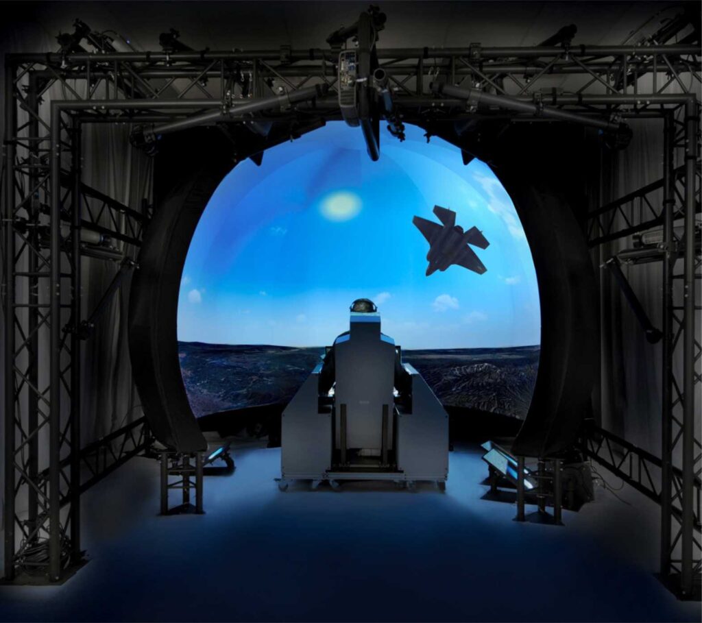 Visual Dome Proyektor Militer Pertahanan